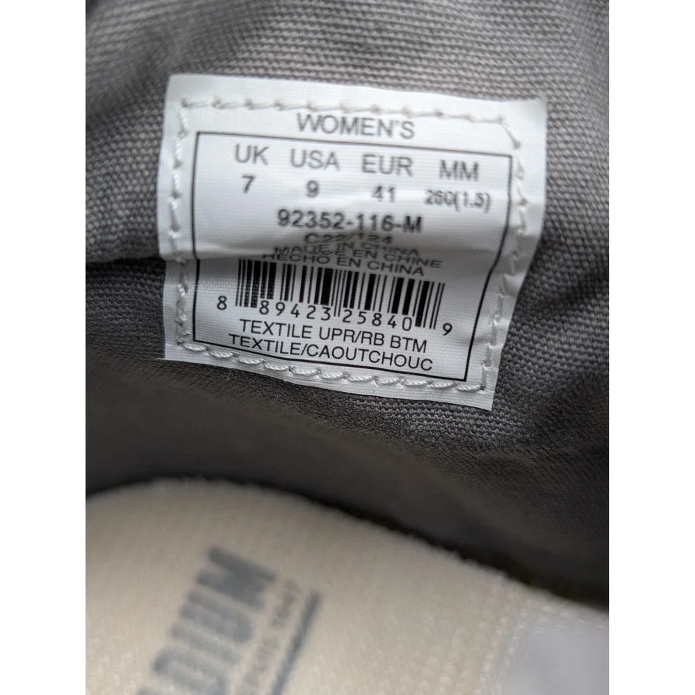 Palladium Boots Womens Size 9 White Canvas Ankle Combat Lug Sole‎ 92352-116-M